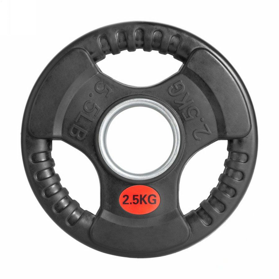 Диск обрезиненный с тройным хватом Gymmaster ANA-008 25кг