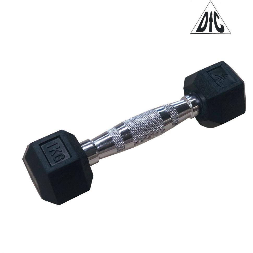 Гантель гексагональная обрез. DFC Hex DB001 от 1-50 кг (пара)